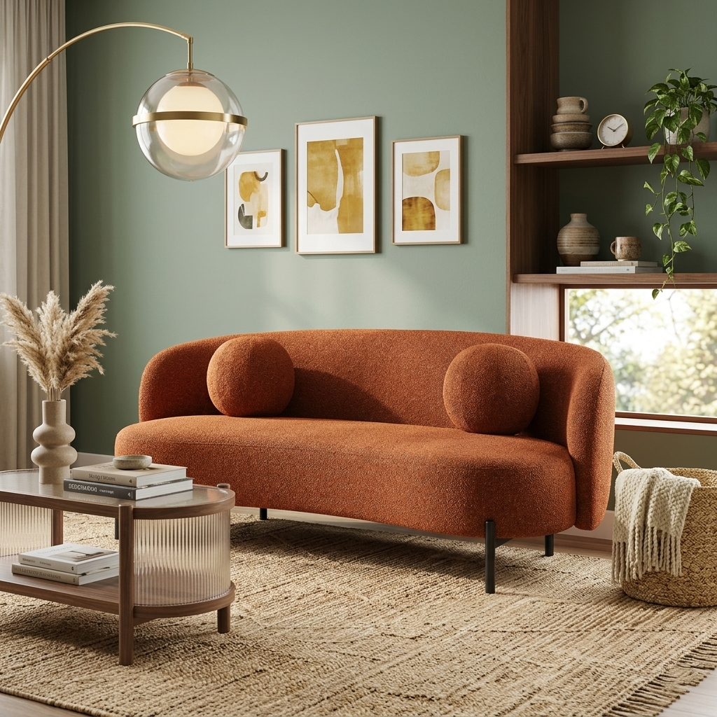 Jaba 2-Seater Upholstered Sofa W 125 x D 92 x H 78 cm - (OT)