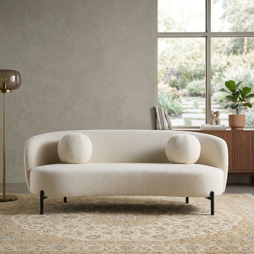 Jaba 3-Seater Upholstered Sofa W 192 x D 94 x H 78 cm - (OT)