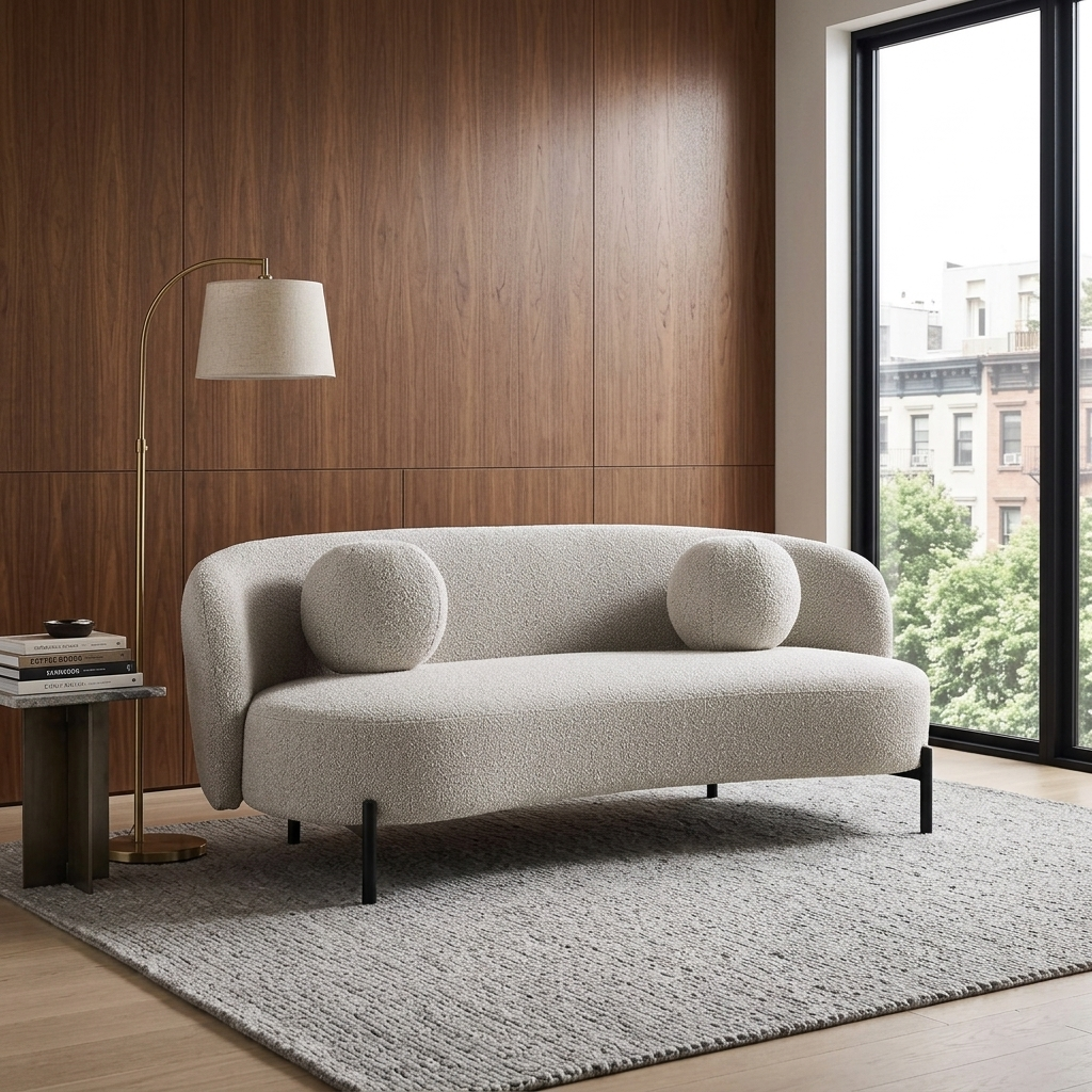 Jaba 3-Seater Upholstered Sofa W 192 x D 94 x H 78 cm - (OT)