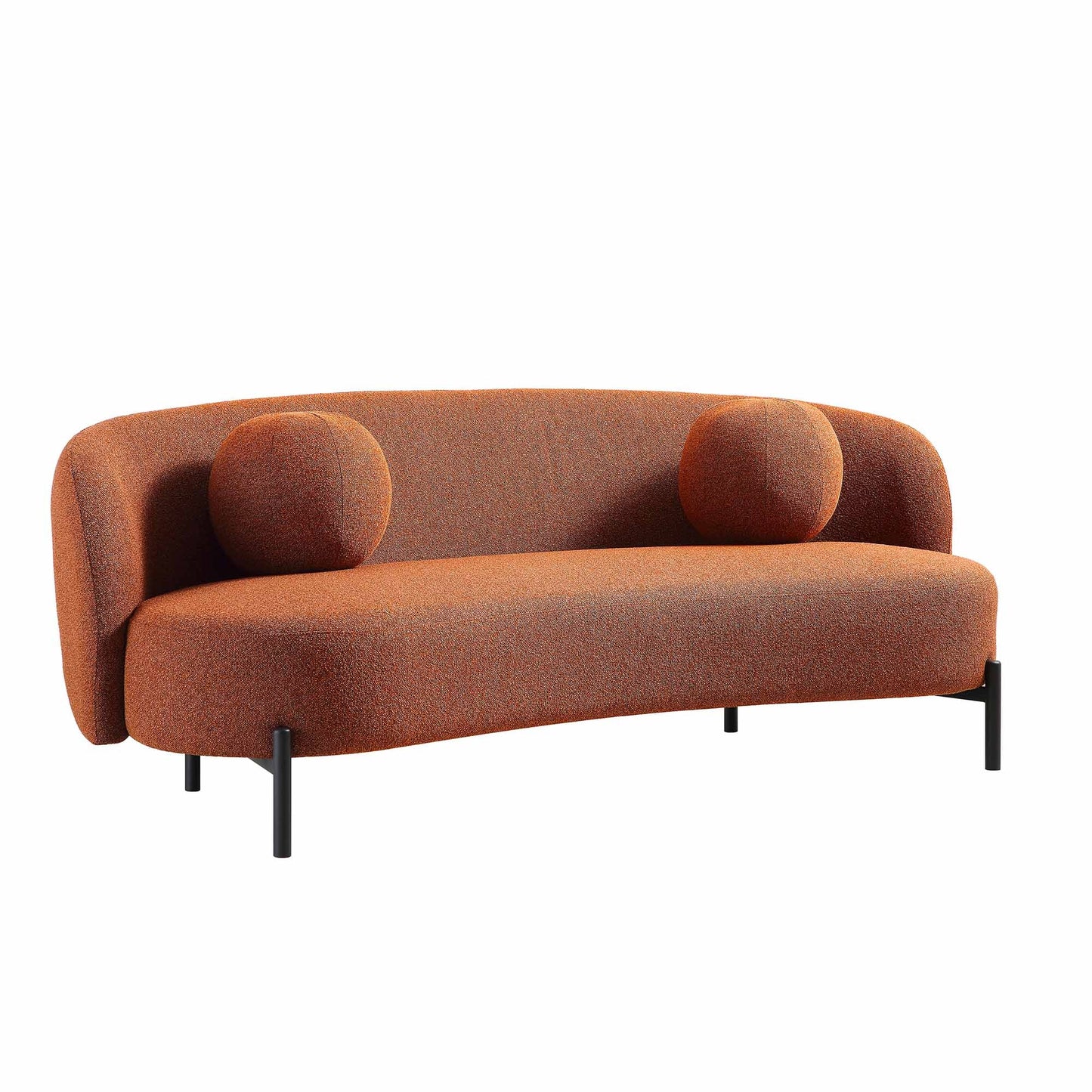 Jaba 3-Seater Upholstered Sofa W 192 x D 94 x H 78 cm - (OT)