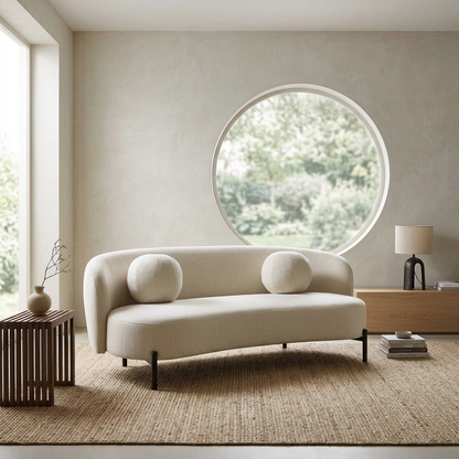 Jaba 3-Seater Upholstered Sofa W 192 x D 94 x H 78 cm - (OT)