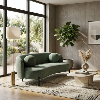 Jaba 3-Seater Upholstered Sofa W 192 x D 94 x H 78 cm - (OT)