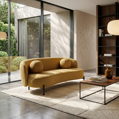 Jaba 3-Seater Upholstered Sofa W 192 x D 94 x H 78 cm - (OT)