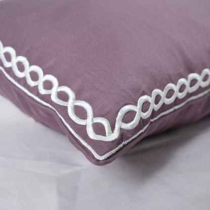 Junoon Light Pink (400 TC) - 100% Cotton King-Size Bedsheet + 4 Pillow Covers