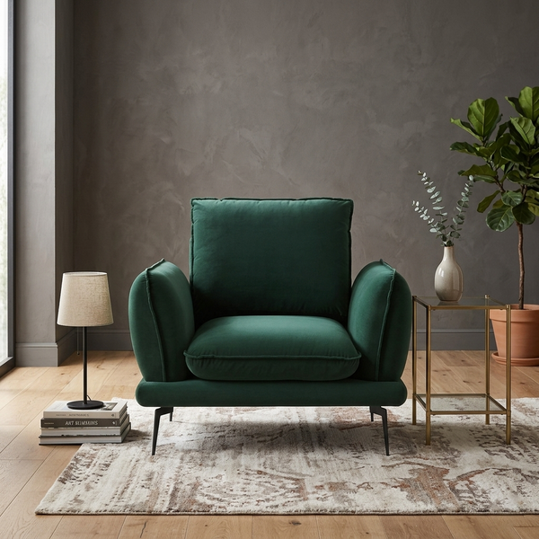 Kabi 1-Seater Upholstered Sofa W 96 x D 85 x H 82 cm - (OT)