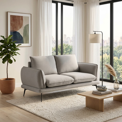 Kabi Upholstered Fabric 2-Seater Sofa W 153 x D 85 x H 82 cm - (OT)
