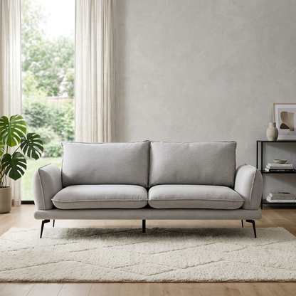 Kabi Upholstered Fabric 3-Seater Sofa W 197 x D 85 x H 82 cm - (OT)