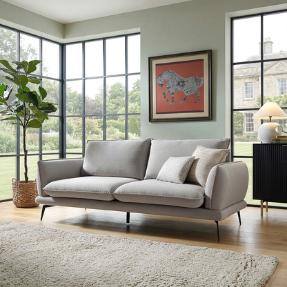 Kabi Upholstered Fabric 3-Seater Sofa W 197 x D 85 x H 82 cm - (OT)