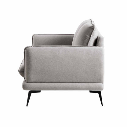 Kabi Upholstered Fabric 3-Seater Sofa W 197 x D 85 x H 82 cm - (OT)