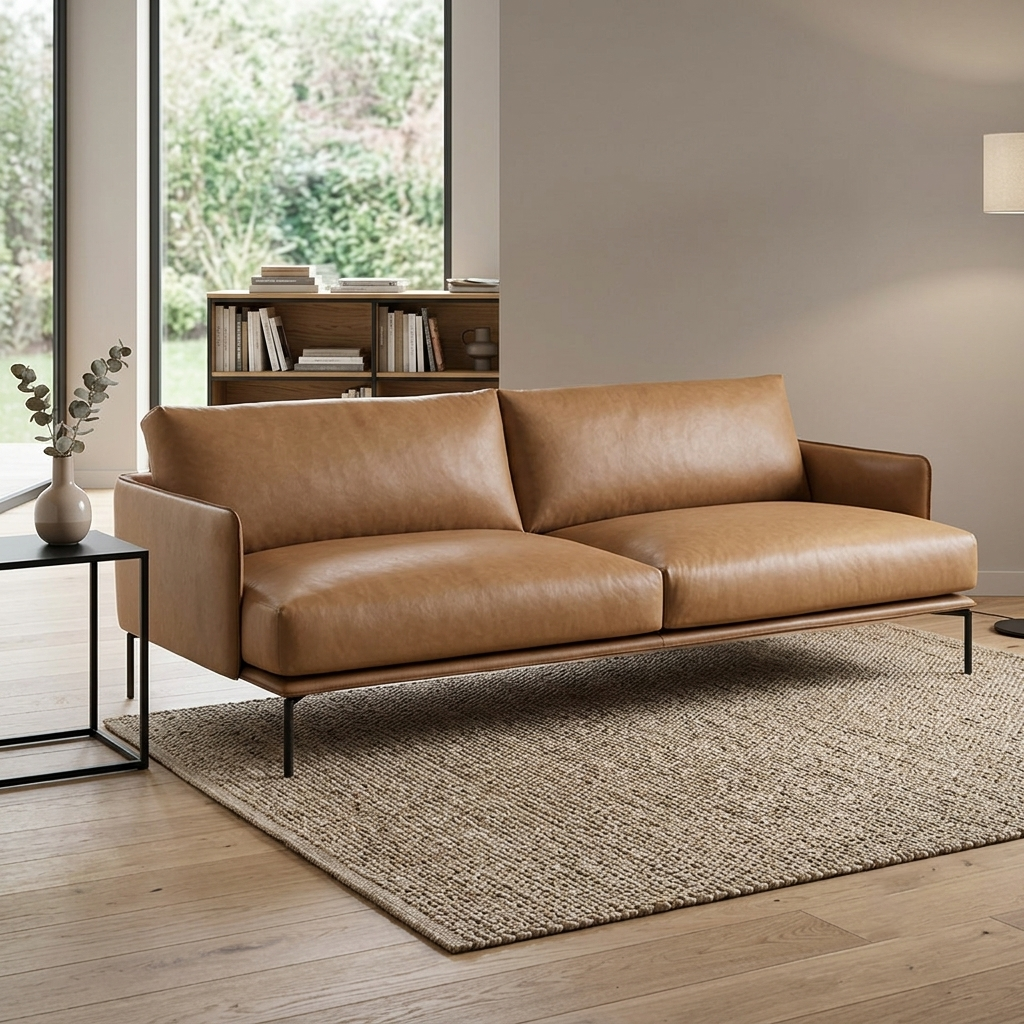 Kora Asymmetric Curved Bouclé 2-Seater Sofa (1800mm) - (NO)