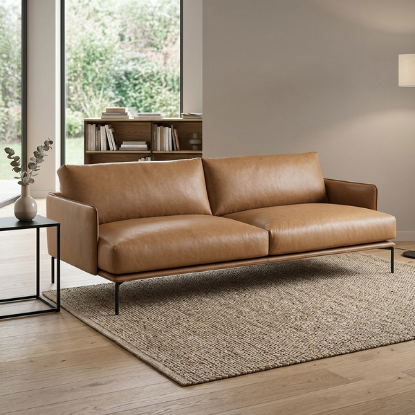 Kora Asymmetric Curved Bouclé 2-Seater Sofa (1800mm) - (NO)
