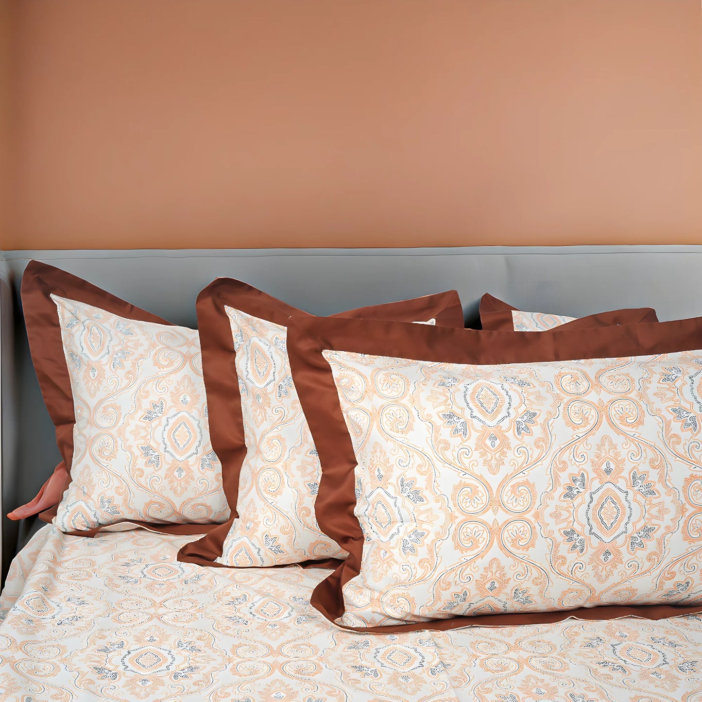 Laska Burbeb (150 TC) - 100% Cotton King-Size Bedsheet + 2 Pillow Covers