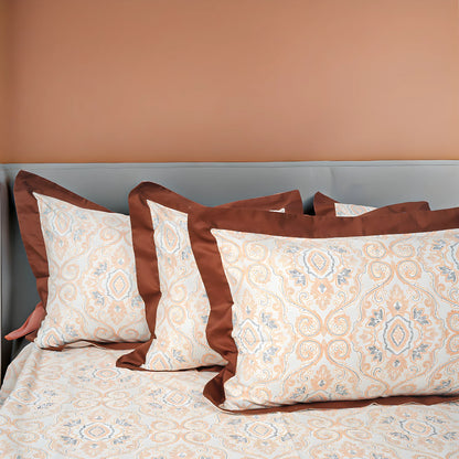 Laska Burbeb (150 TC) - 100% Cotton King-Size Bedsheet + 2 Pillow Covers