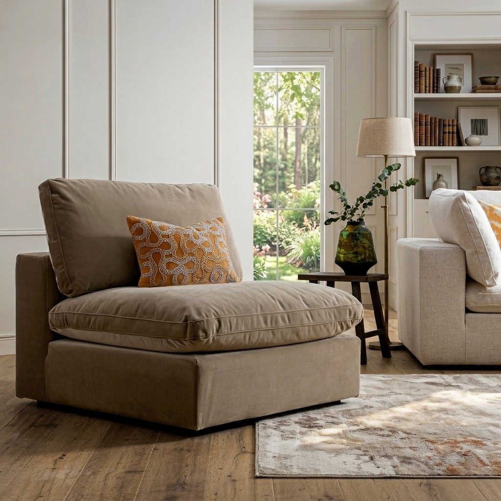 Lavi 1-Seater Armless Modular Sofa W 96 x D 100 x H 88 cm - (OT)