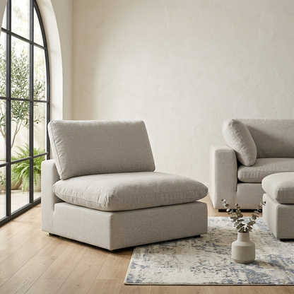 Lavi 1-Seater Armless Modular Sofa W 96 x D 100 x H 88 cm - (OT)
