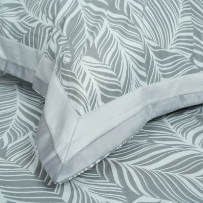 Lavish Palm Veil 100% Cotton King-Size Bedsheet + 2 Pillow Covers
