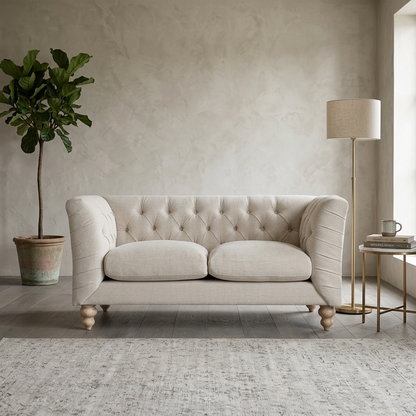 Lena 2-Seater Upholstered Sofa W 154 x D 86 x H 81 cm - (OT)