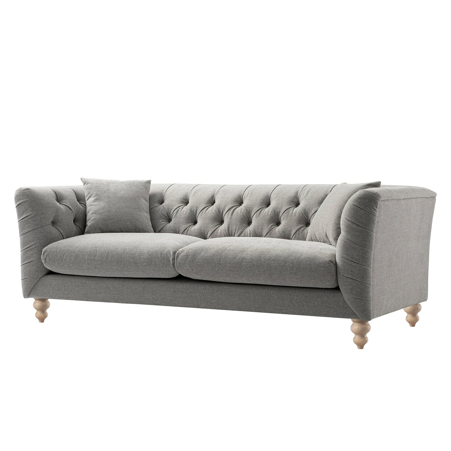 Lena 3-Seater Upholstered Sofa W 208 x D 86 x H 81 cm - (OT)