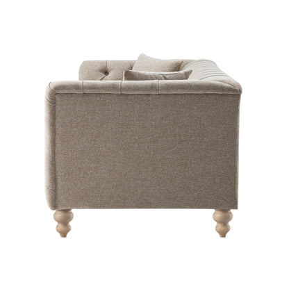 Lena 3-Seater Upholstered Sofa W 208 x D 86 x H 81 cm - (OT)