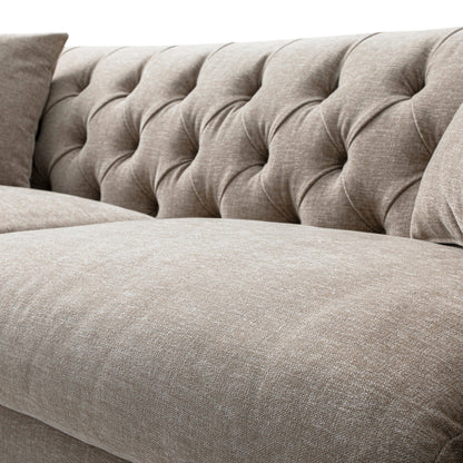 Lena 3-Seater Upholstered Sofa W 208 x D 86 x H 81 cm - (OT)