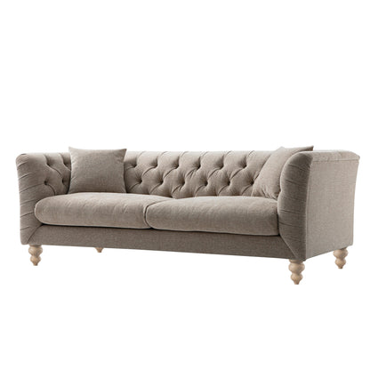 Lena 3-Seater Upholstered Sofa W 208 x D 86 x H 81 cm - (OT)