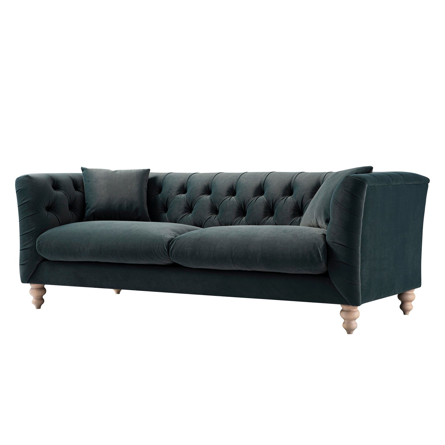 Lena 3-Seater Upholstered Sofa W 208 x D 86 x H 81 cm - (OT)