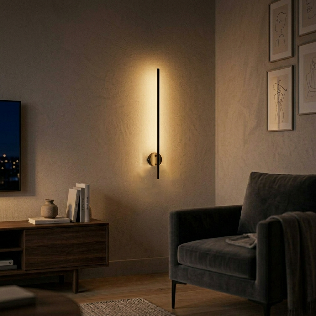 Linear Minimalist Wand Sconce Wall Light - 3.1in * 23.6in (J)