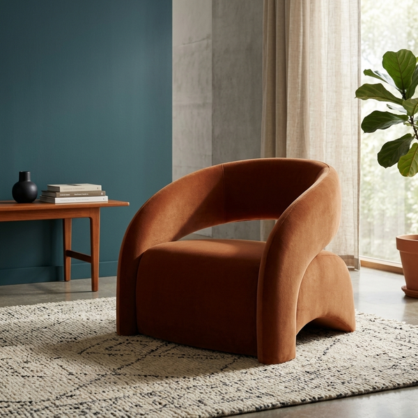 Loop Sculptural Accent Chair - (NO)