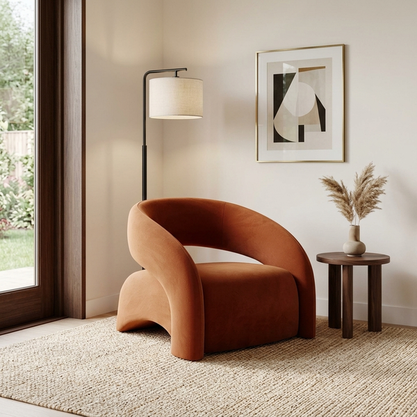 Loop Sculptural Accent Chair - (NO)