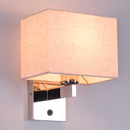 Lumiere Moderne Fabric Sconce Wall Light - 8in * 10in (J)