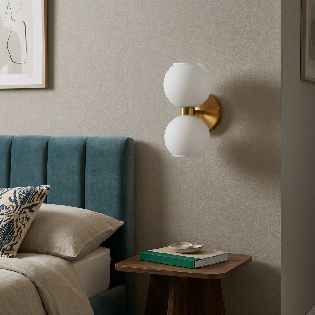 Lumina Dual-Orb Sconce Wall Light - 6.2in * 11in (J)