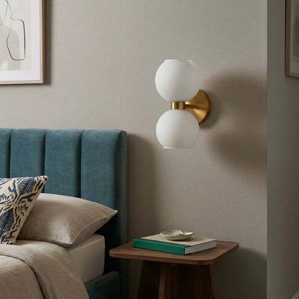 Lumina Dual-Orb Sconce Wall Light - 6.2in * 11in (J)