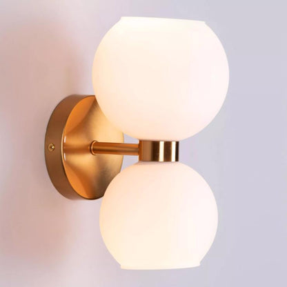 Lumina Dual-Orb Sconce Wall Light - 6.2in * 11in (J)