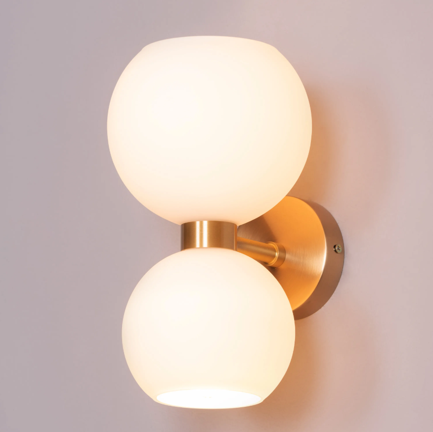 Lumina Dual-Orb Sconce Wall Light - 6.2in * 11in (J)