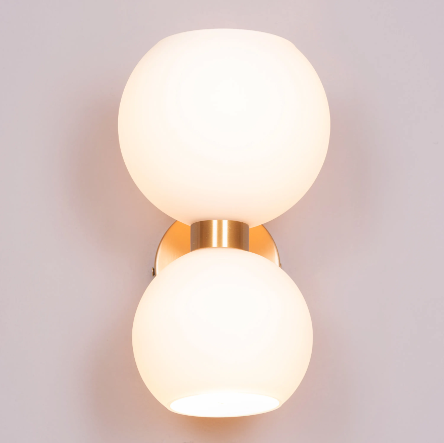 Lumina Dual-Orb Sconce Wall Light - 6.2in * 11in (J)