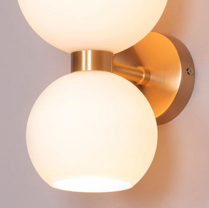 Lumina Dual-Orb Sconce Wall Light - 6.2in * 11in (J)