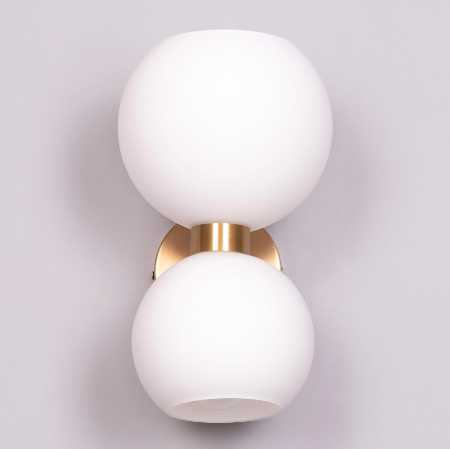 Lumina Dual-Orb Sconce Wall Light - 6.2in * 11in (J)