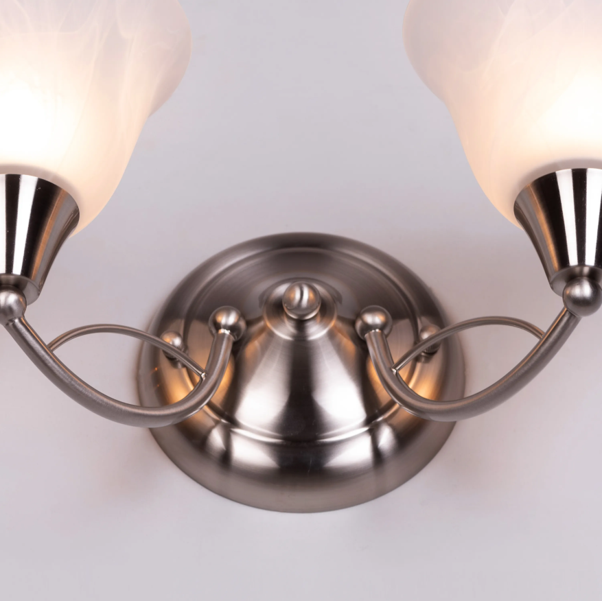 Luminae Alabaster Twin Sconce Wall Light - 16in * 7in (J)
