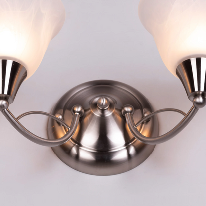 Luminae Alabaster Twin Sconce Wall Light - 16in * 7in (J)