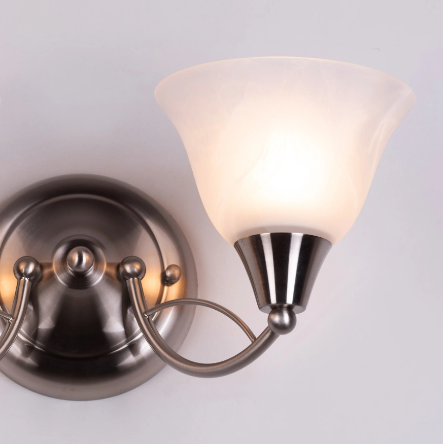 Luminae Alabaster Twin Sconce Wall Light - 16in * 7in (J)
