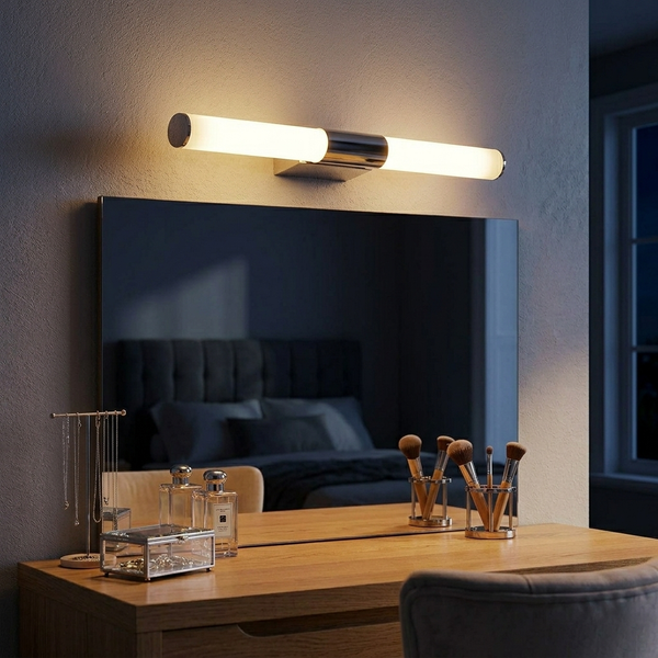 Lumino Gloss Cylinder Vanity Wall Light - 2.1in * 17in (J)