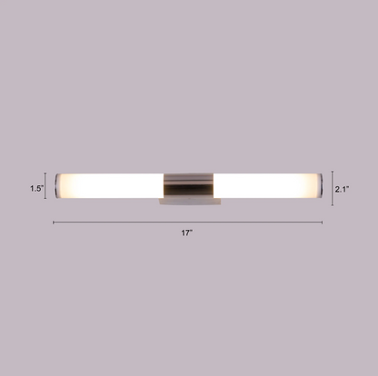Lumino Gloss Cylinder Vanity Wall Light - 2.1in * 17in (J)