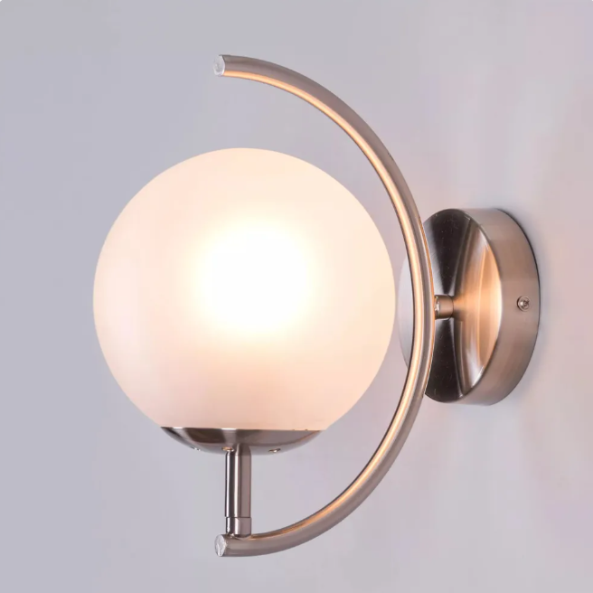 Luna Arc Modern Globe Wall Light - 8in * 12in (J)