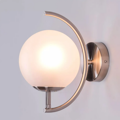 Luna Arc Modern Globe Wall Light - 8in * 12in (J)