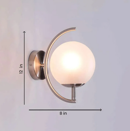 Luna Arc Modern Globe Wall Light - 8in * 12in (J)