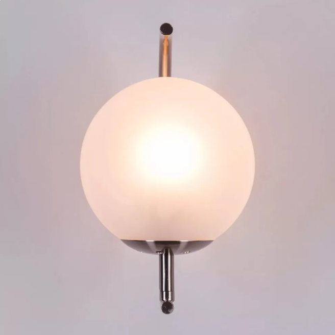Luna Arc Modern Globe Wall Light - 8in * 12in (J)