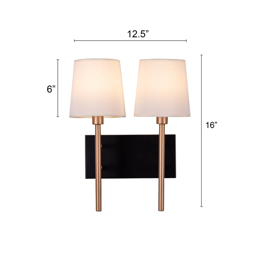Luna Arc Modern Globe Sconce Wall Light - 8in * 12in (J)