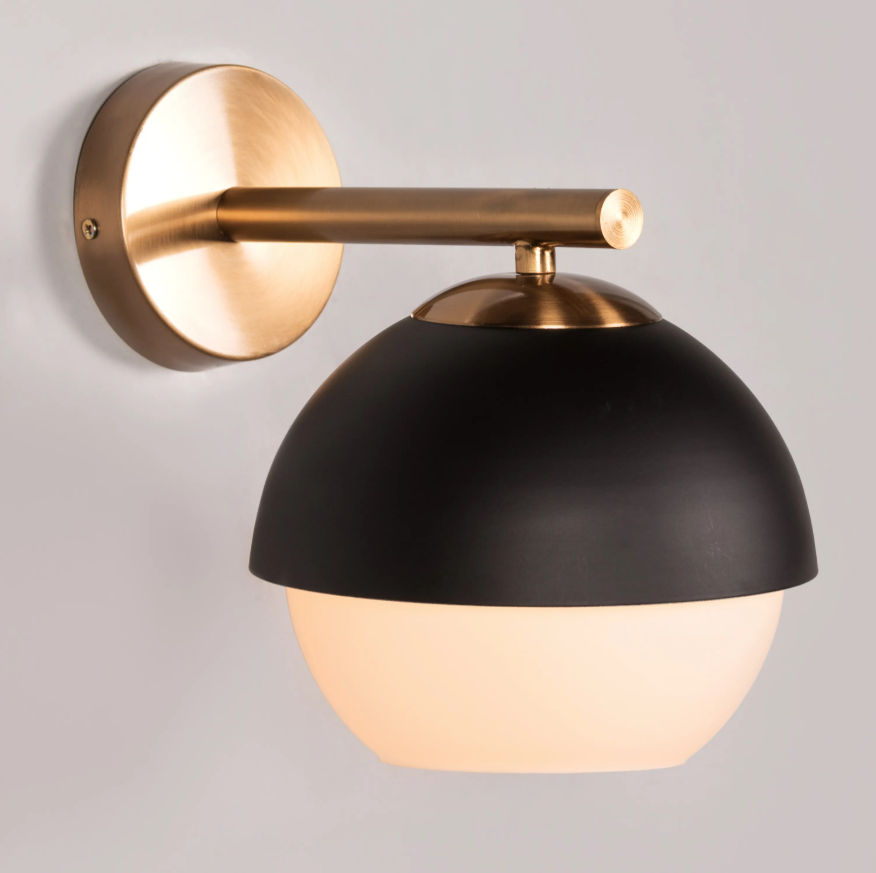 Luna Mid-Century Dome Wall Light - 7in * 10in (J)