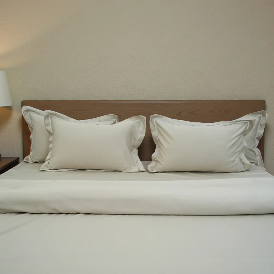 Luxor Soft Haven (300 TC) - 100% Cotton King-Size Bedsheet + 2 Pillow Covers