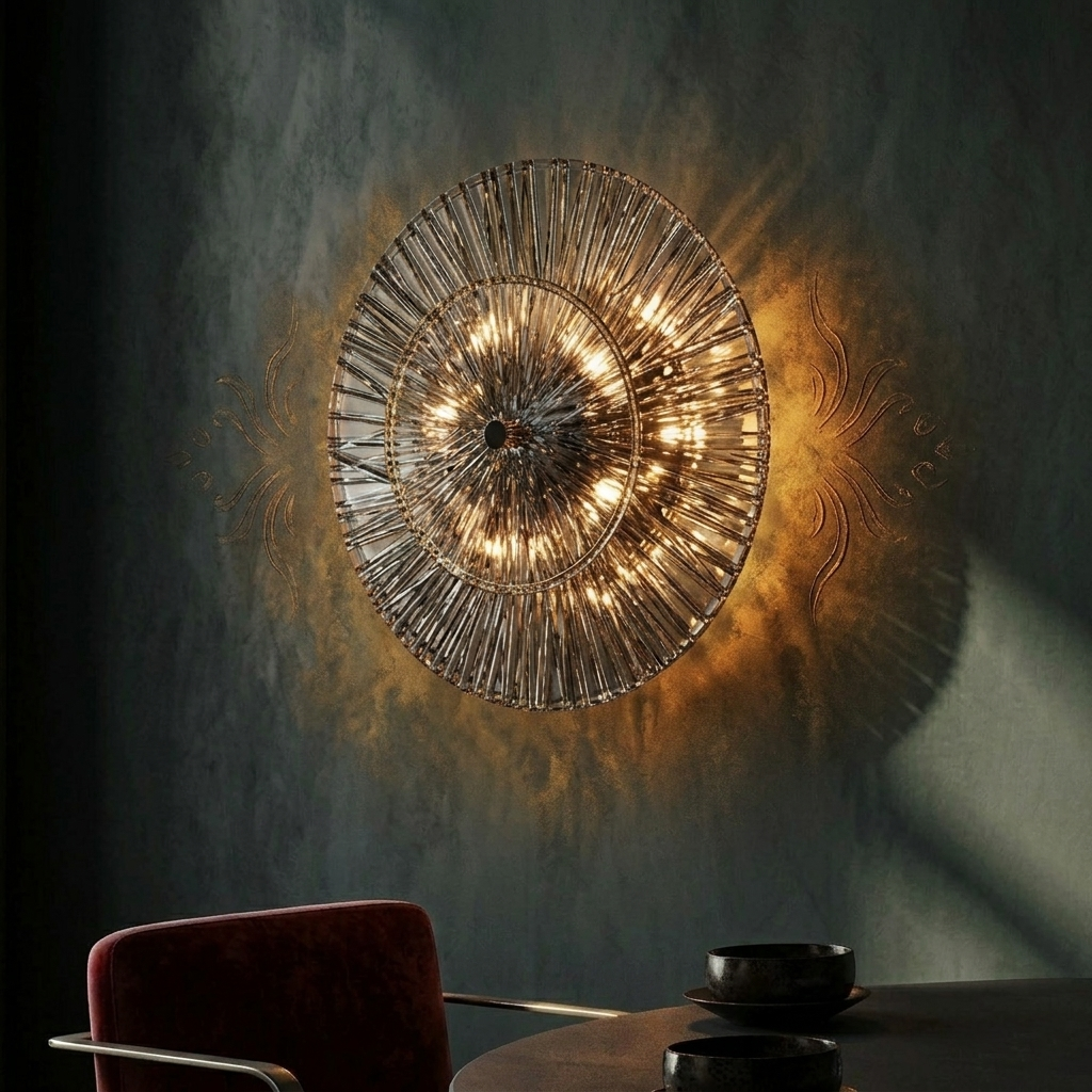 Lyra Twin-Glow Arched Wall Light - 3.15in * 21.4in (J)